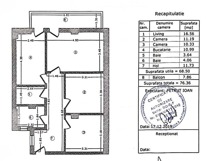 3 Camere+ Parcare | Bloc 2019 | Metrou 1 Decembrie 1918 | Comision 0% - 13