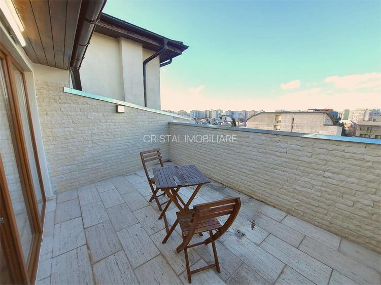 Penthouse 3 camere, 105 mp, terasa 15 mp, zona Eminescu, bloc nou - 13