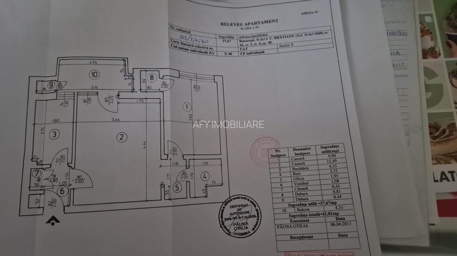 De Vanzare Apartament 2 Camere Unirii - Cocor sector 3 - 6