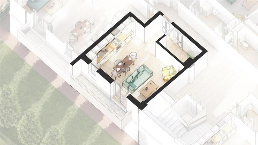 Apartament 1 camera Visan - Bucium - 3