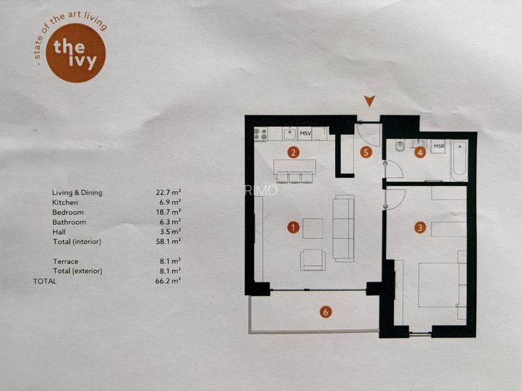 APARTAMENT NOU THE IVY BANEASA -PRET + 21% TVA - 10