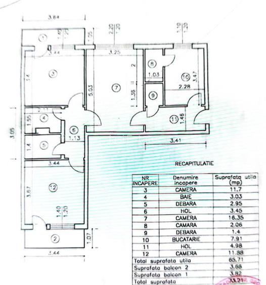 Apartament 3 camere Podu Ros - 2