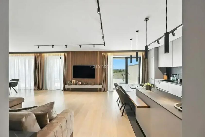 TVA INCLUS! Penthouse 3 camere cu rooftop de 56 mp! Pereti individuali - 3