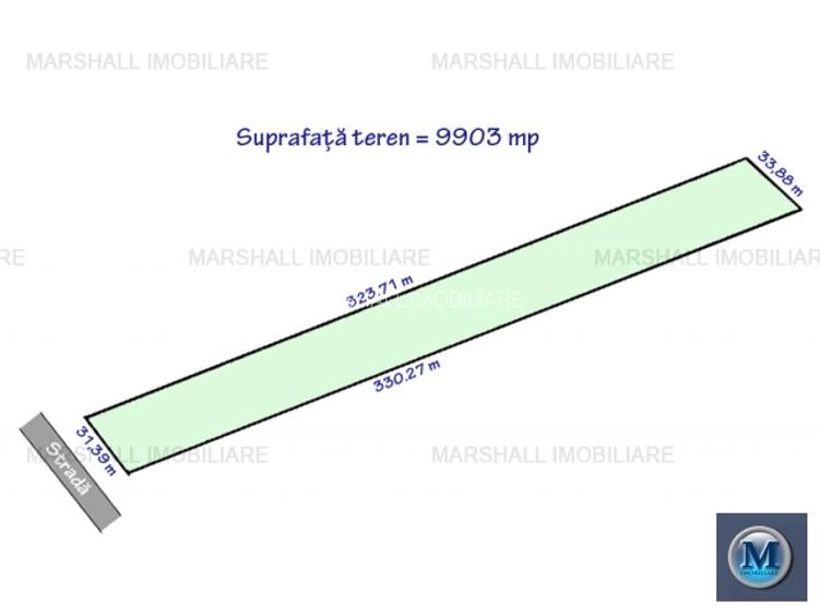 Teren intravilan de vanzare, zona Exterior Sud, 9903 mp #16110 - 3