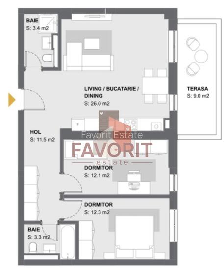 COMISION 0% .  Disponibil imediat. Bloc nou in oras - 1