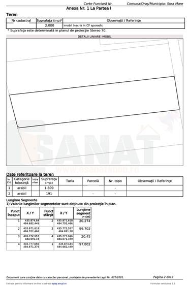 Teren de 2000 mp, deschidere la 2 strazi, Sura Mare |SkyVideo - 2