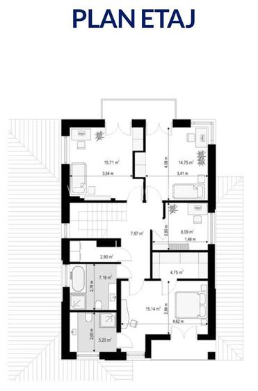 Casa de lux, teren 450 ,SELIMBAR - 2