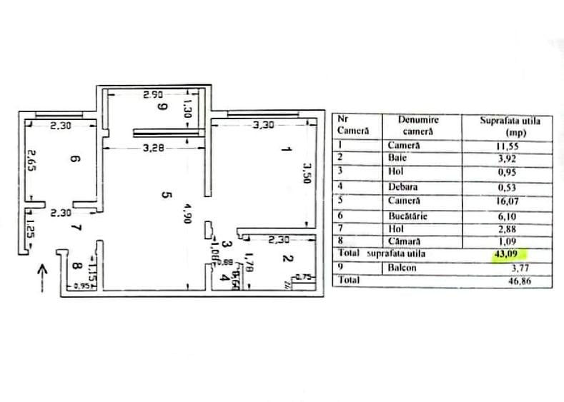 Apartament luminos în Țiglina 1 – ideal pentru personalizare, aproape de Faleza - 2