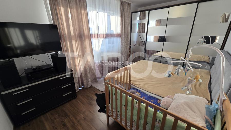 Apartament de vanzare 3 camere 93mp 2 bai balcoane zona Rahovei Sibiu - 10