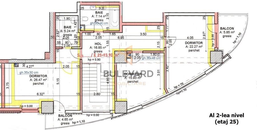 Penthouse 194 mp utili + 4 balcoane, view superb! - 21