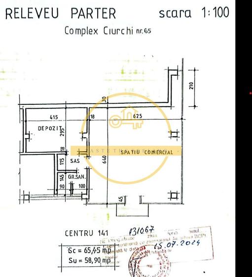 Spatiu comercial 60mp Complex Comercial Ciurchi