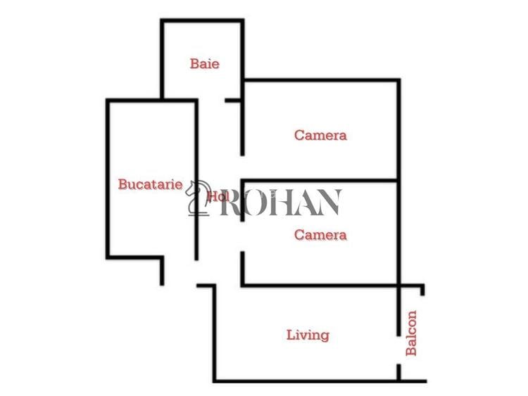 Apartament 3 camere, 70 mp total, loc de parcare, Str. Vânătorilor - 1