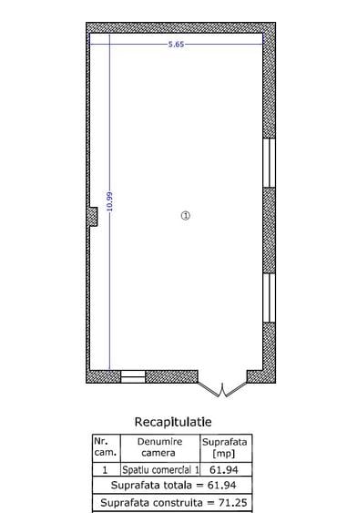 Spațiu comercial 60 mp, Arcadia Apartments Domenii – FINALIZAT - 2