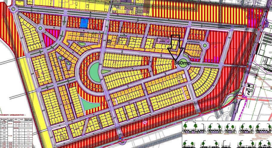 Lotizare Veterani Careul F4, lot 17/2 Teren 360mp.