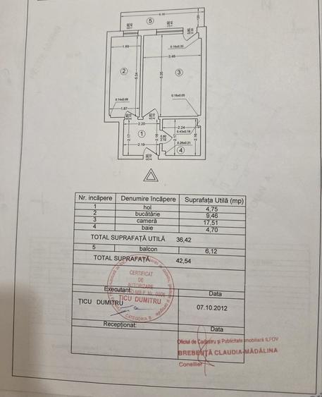 Ideal investitie! Studio Fundeni Dobroesti et 14, dec, 43 mp, mobilata, parcare.