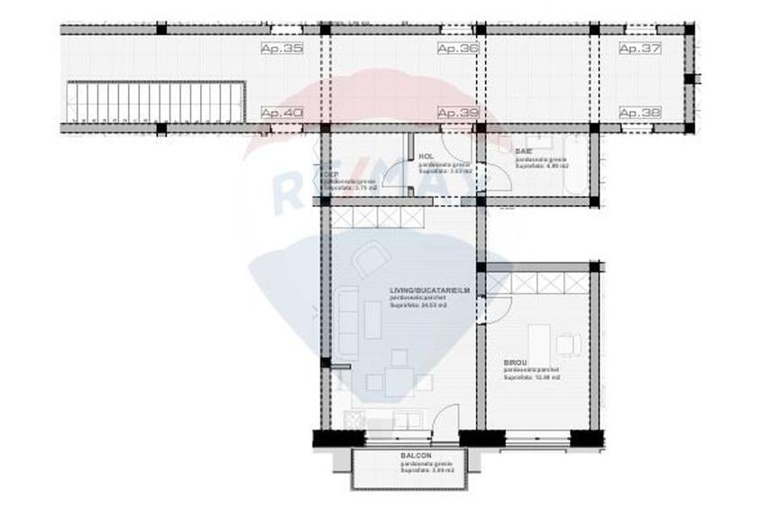 Studio modern Subcetate City 2 parcare inclusa