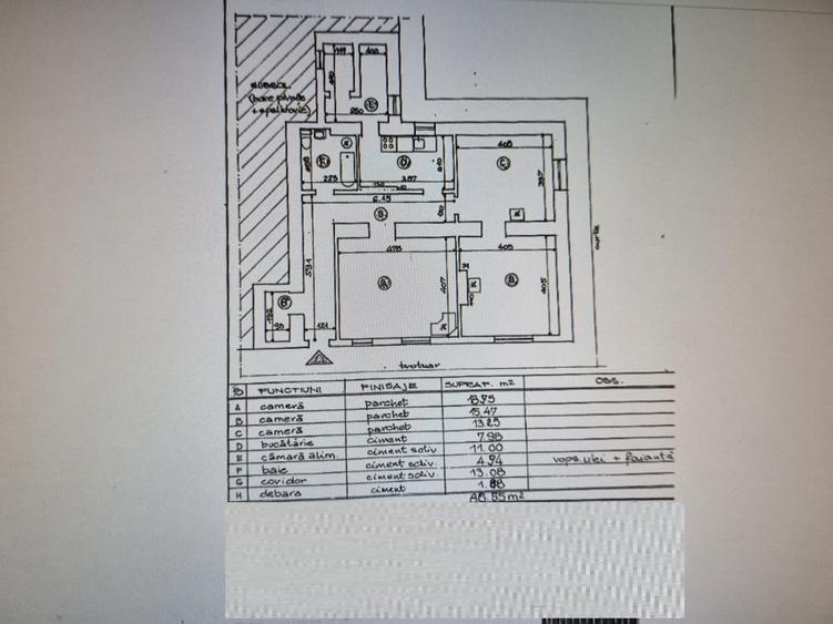 Apartament 3 camere 87 mp - Emil Racovita - Central