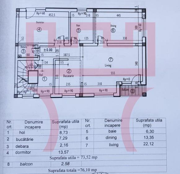Apartament in casa la etajul 1 cu gradina 80mp si parcare