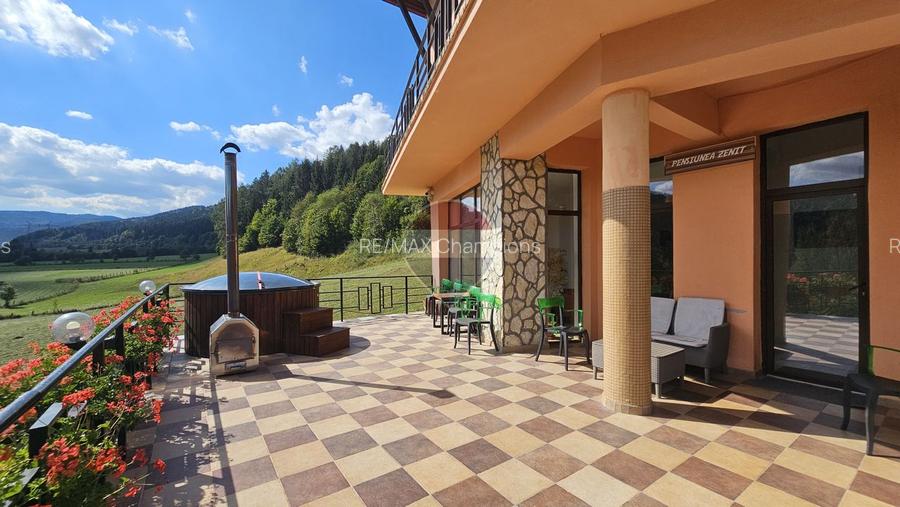 Pensiune în funcțiune | 10 camere | Teren 4.000 mp | Brădet – Săcele