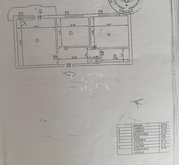 2 camere Vitan decomandat, et.6,inst. schimb.,metrou