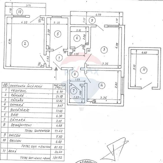 Apartament 4 cam. la pret de 3 cam., Ghermanesti, IF