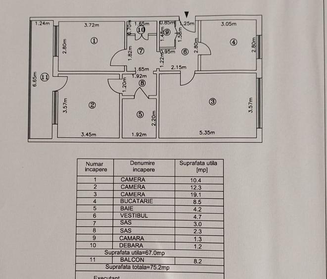 Apartament 3 camere 1 Decembrie 1918