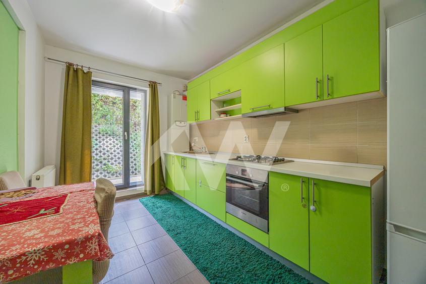 Apartament 2 camere+dressing |Mobilat și utilat |Grădină 29mp |Parcare + Boxă |