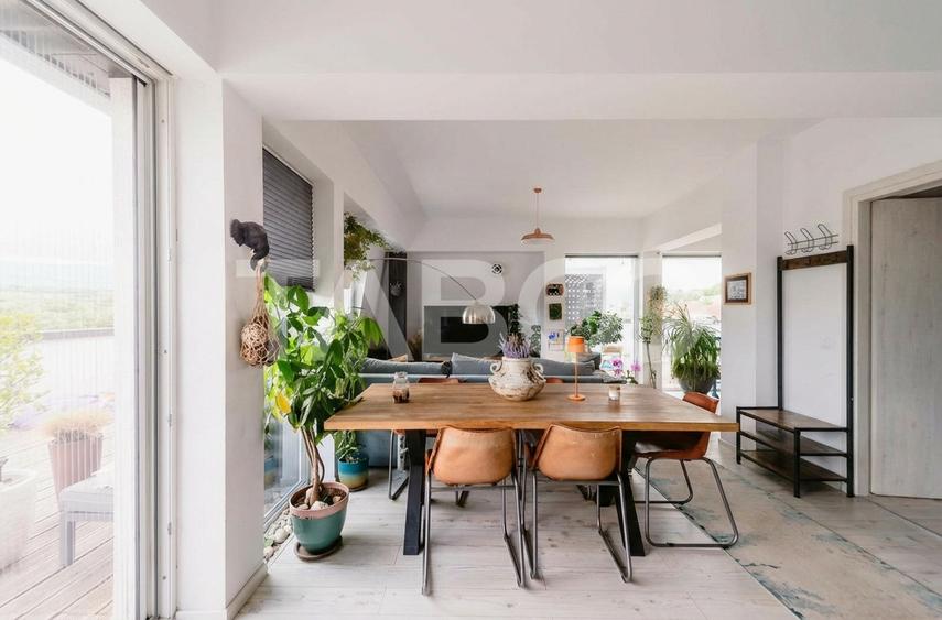 Penthouse 90 mp utili 3 camere 118 mp terasa 2 locuri parcare Cisnadie