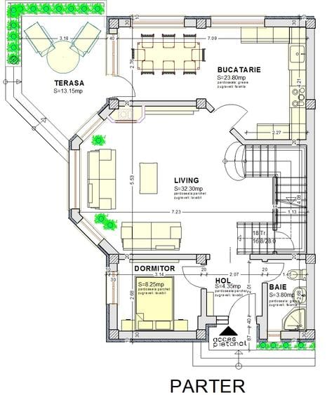 Veterani , casa construita din caramida
