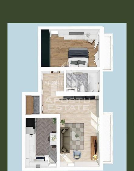 Apartament 2 camere de inchiriat, Giroc, Timisoara - 11