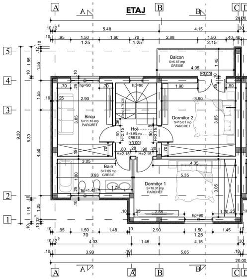 1/2 Duplex P+1, 4 camere, 101mp utili 288mp teren Cartierul Primaverii - 8