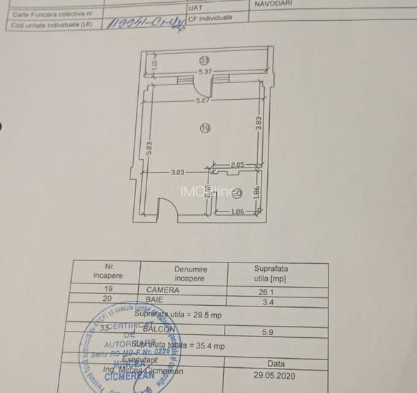 Garsonieră Mamaia Sat mobilată utilată 36 mp etaj 4/5 - 4