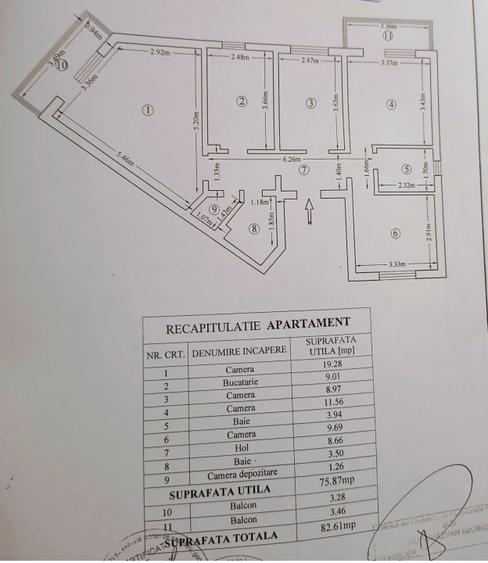 Persoană fizică, vânzare apartament 4 camere sau schimb cu 2 camere