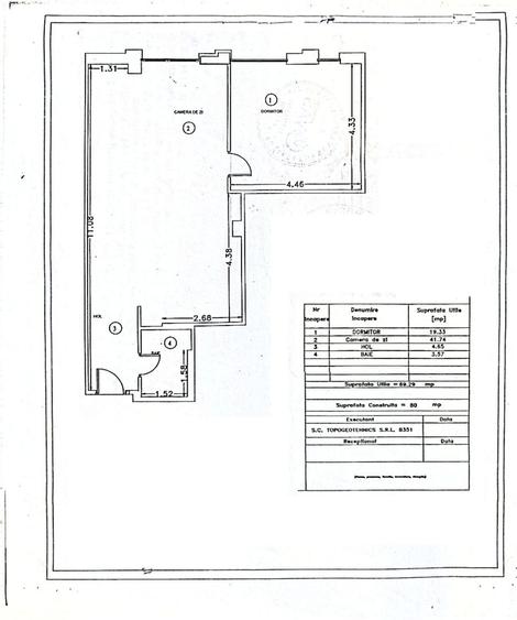 Apartament cu 2 camere tip ”open-space”, mobilat și utilat, zona CRUCEA GĂRII;
