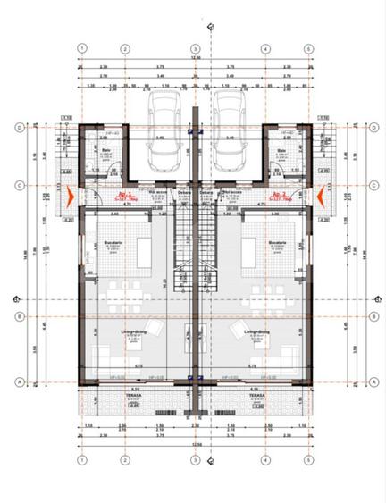 Terenuri cu Autorizatie de Constructie  Duplex - 800 mp / parcela + TVA - 17