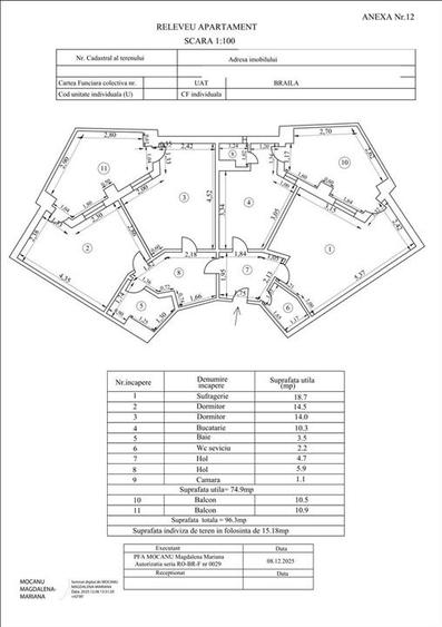 Faceti o Oferta! Hexagoane 3 camere 96 mp vedere la Dunare etaj intermediar