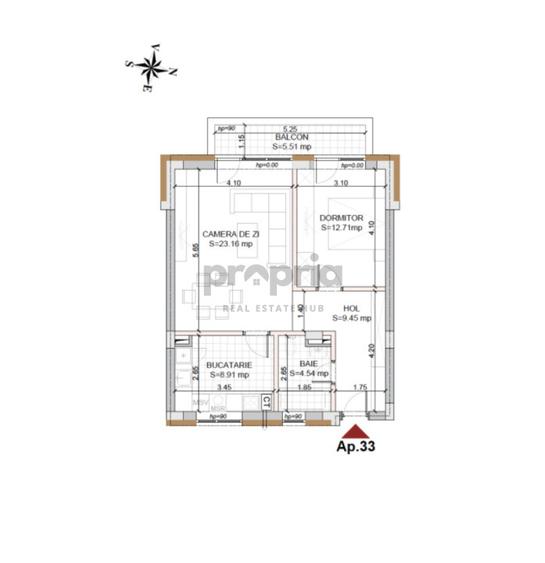 COMISION 0 % 58 MP UTILI - APARTAMENT 2 CAMERE - TVA INCLUS IN PRETUL AFISAT