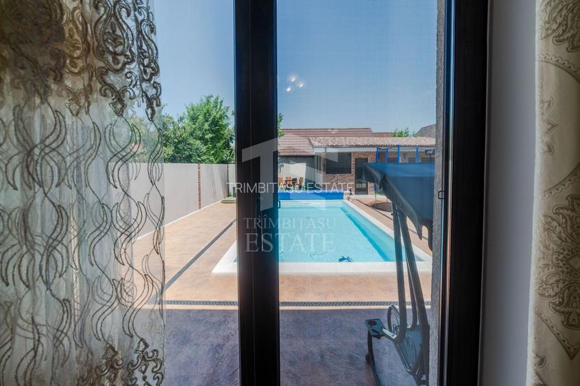 Casa pe parter premium cu piscina in Chisoda independenta energetic - 37