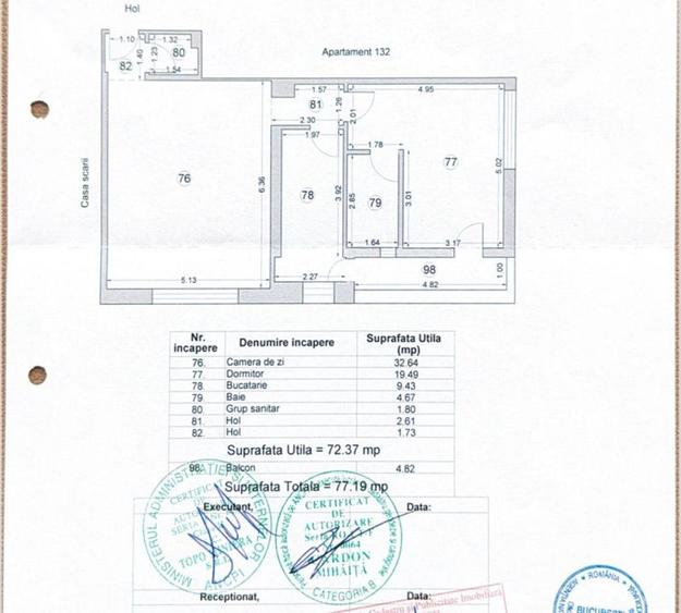 Apartament - 2 camere - semidecomandat - Zona C tin Brancoveanu