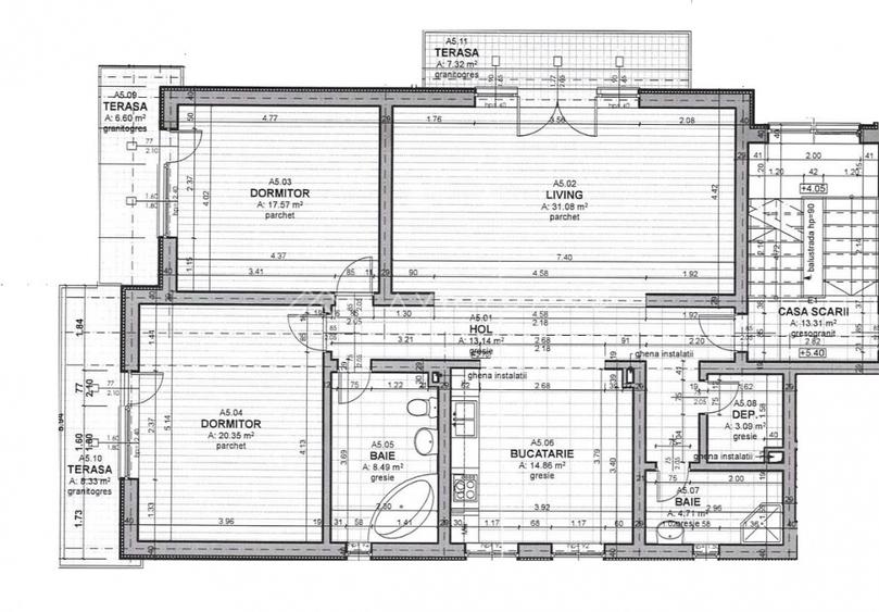 Apartament 3 camere | 113 mp | Parcare | Calea Turzii / Andrei Muresanu