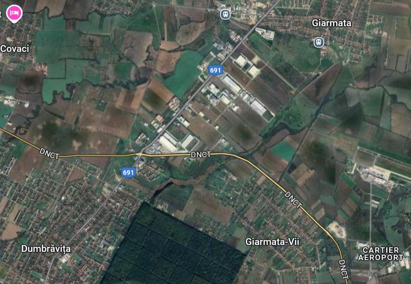 Teren cu front la Centura Timisoarei.