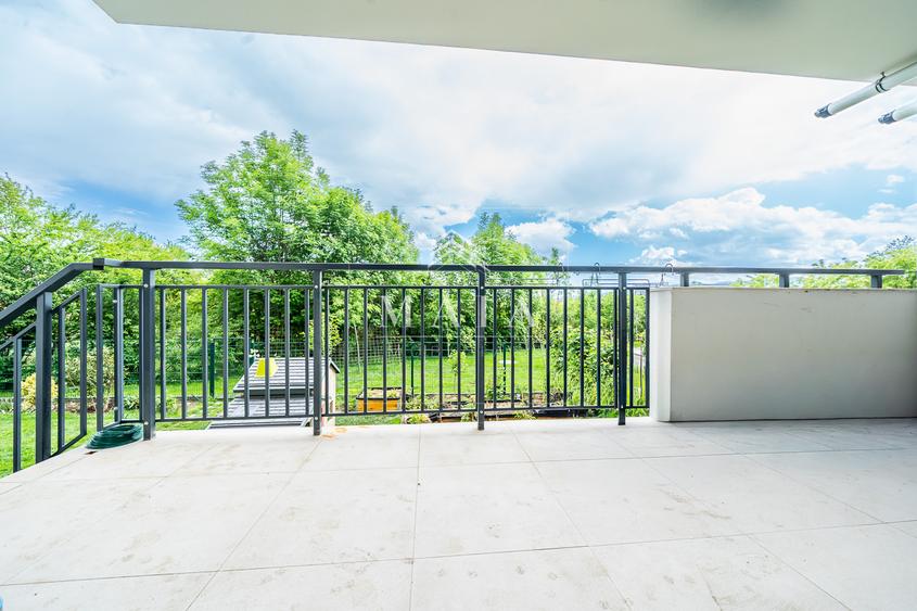 Apartament 3 camere , prima inchirie,Terasă + acces grădină | Parcare subterană