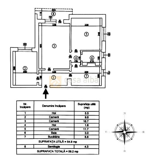 Tatarasi - Dispecer, 3 camere RENOVAT, gata de mutare, etaj 2 - 1
