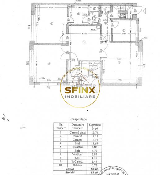 PRIMAVERII | apartament 3 camere 88mp | pretabil rezidenta sau birou - 14