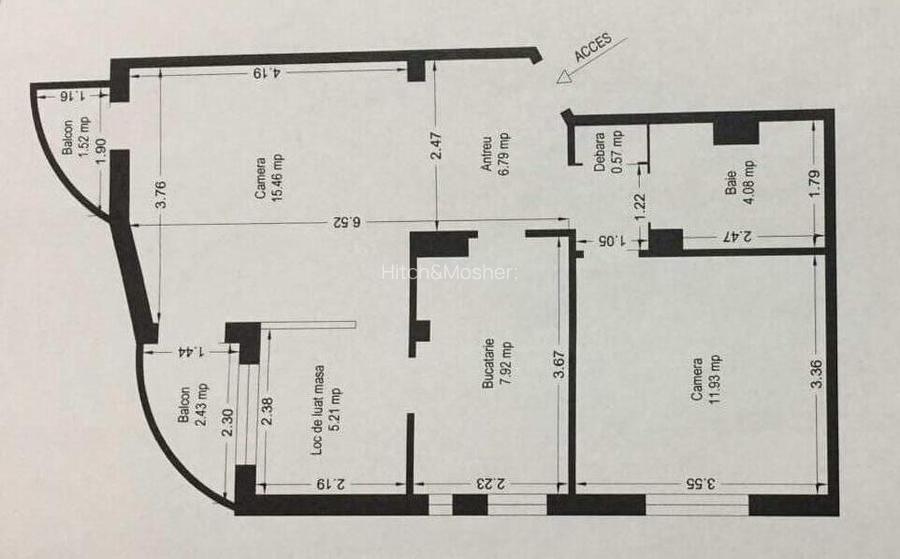 Proprietar, vand apartament cu 2 camere decomandate - 1