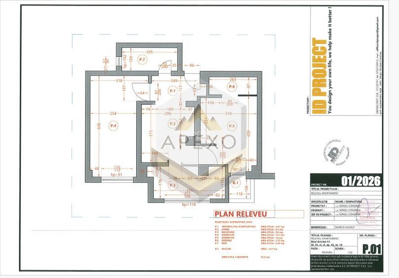 Grivitei Apartament 2 Camere Decomandat 54 MP  - 10