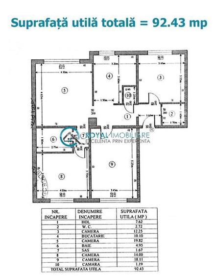 Royal Imobiliare - Vanzare apartament 4 camere zona Cioceanu - 22