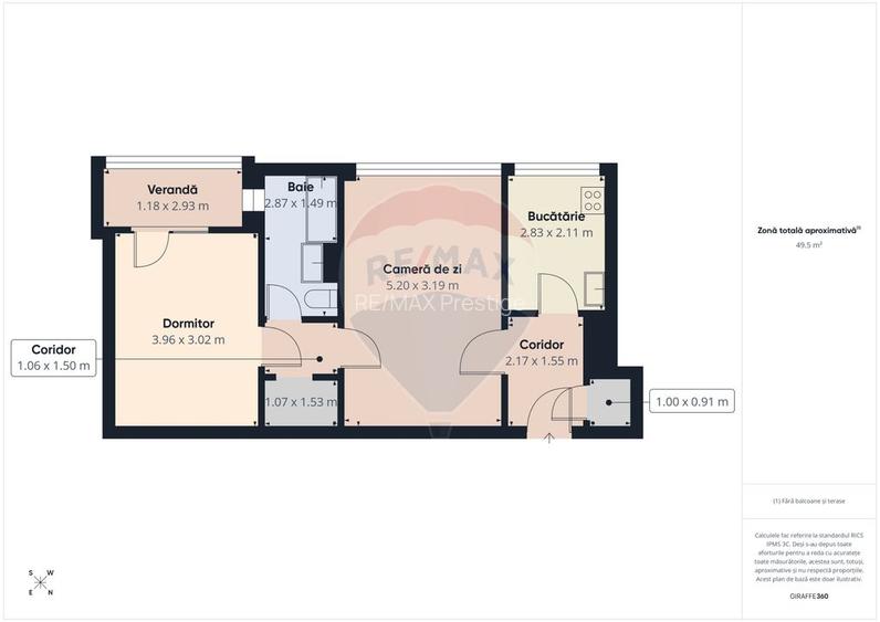 Apartament cu 2 camere de vanzare în zona Pajura | Baiculesti 23 - 1