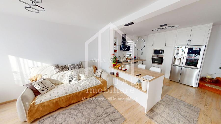 Casa de tip cvadruplex, 4 camere, 79mp utili, curte 70mp, 2 parcari - 4