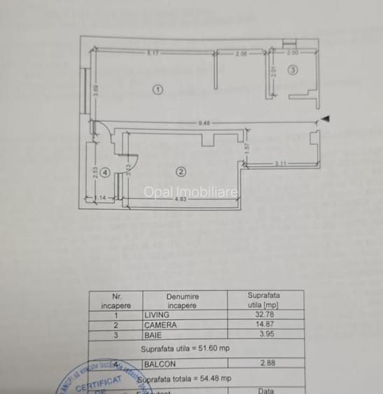 Mamaia Nord - ap. 2 camere, 55 mp, mobilat - utilat, vedere la lac - 3